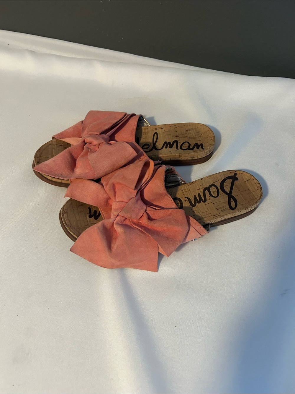 Sam Edelman Coral Bow Slide Sandals